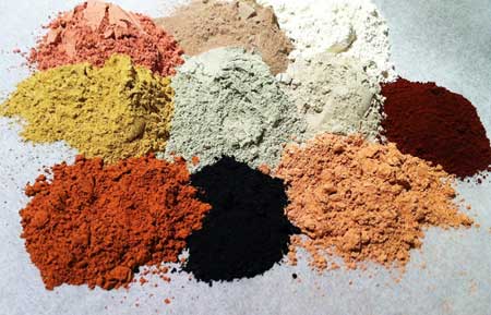 разноцветная глина для лица